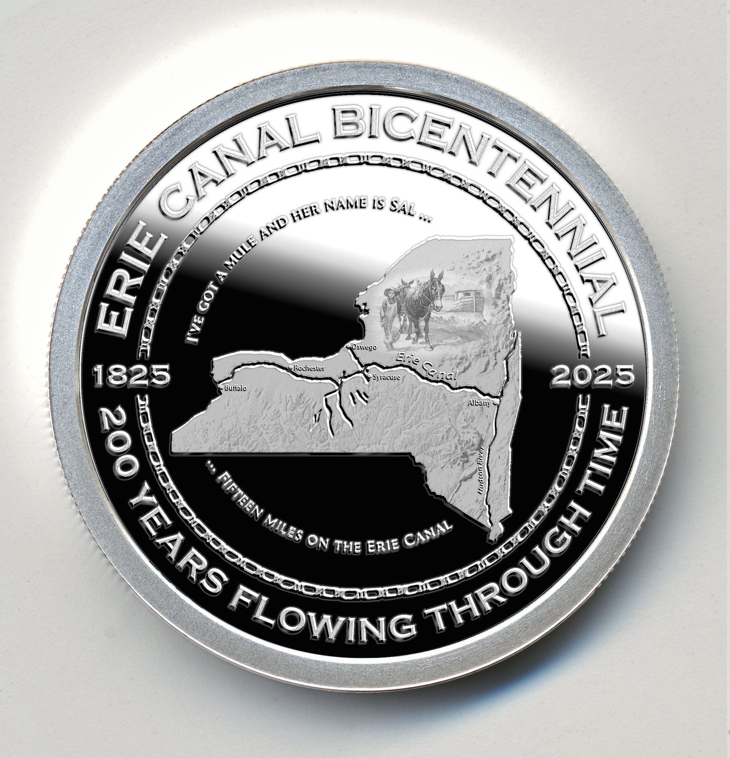 Erie Canal Bicentennial Silver Round