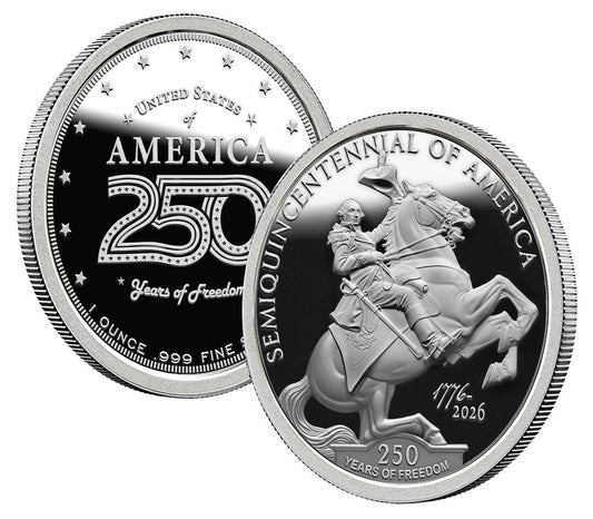 250th Anniversary of The United States of America 1 Ounce Silver Round