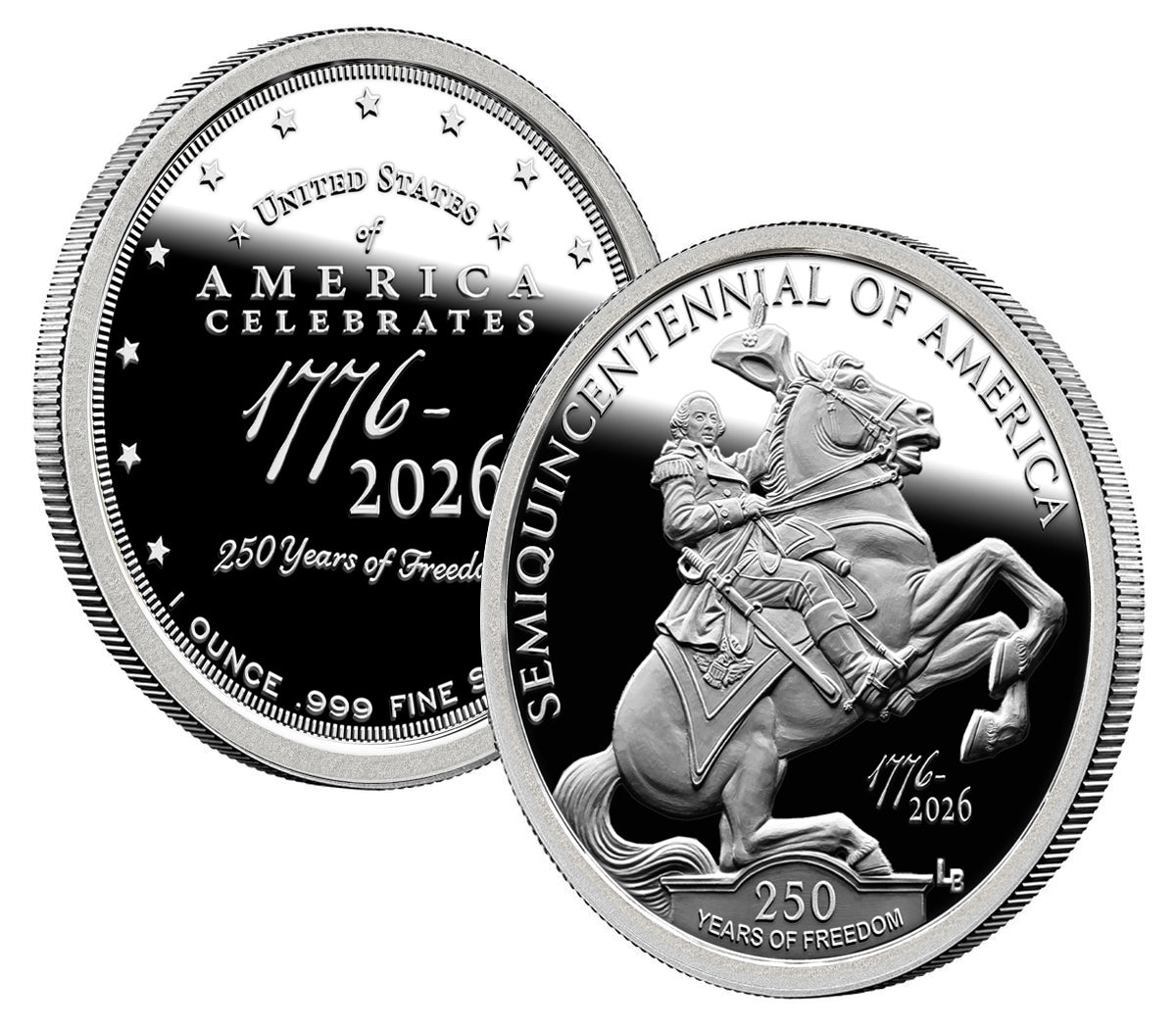 250th Anniversary of The United States of America 1 Ounce Silver Round