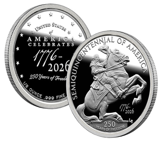 250th Anniversary of the United States 1/2 Ounce Silver Round