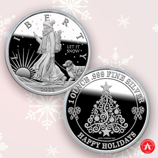 The 2025 North American Mint Christmas Silver Round