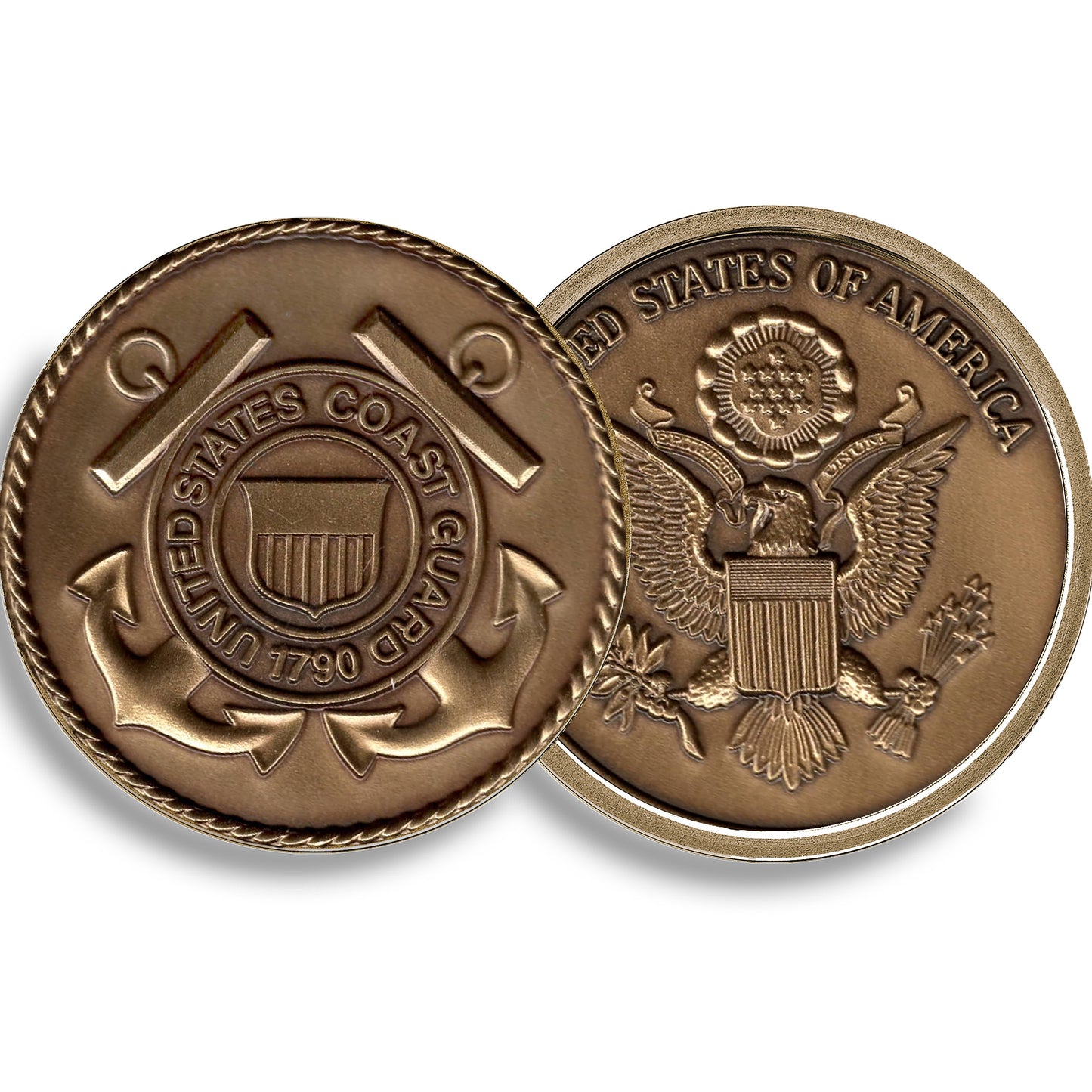 Bronze Coast Guard Collectors Medallion