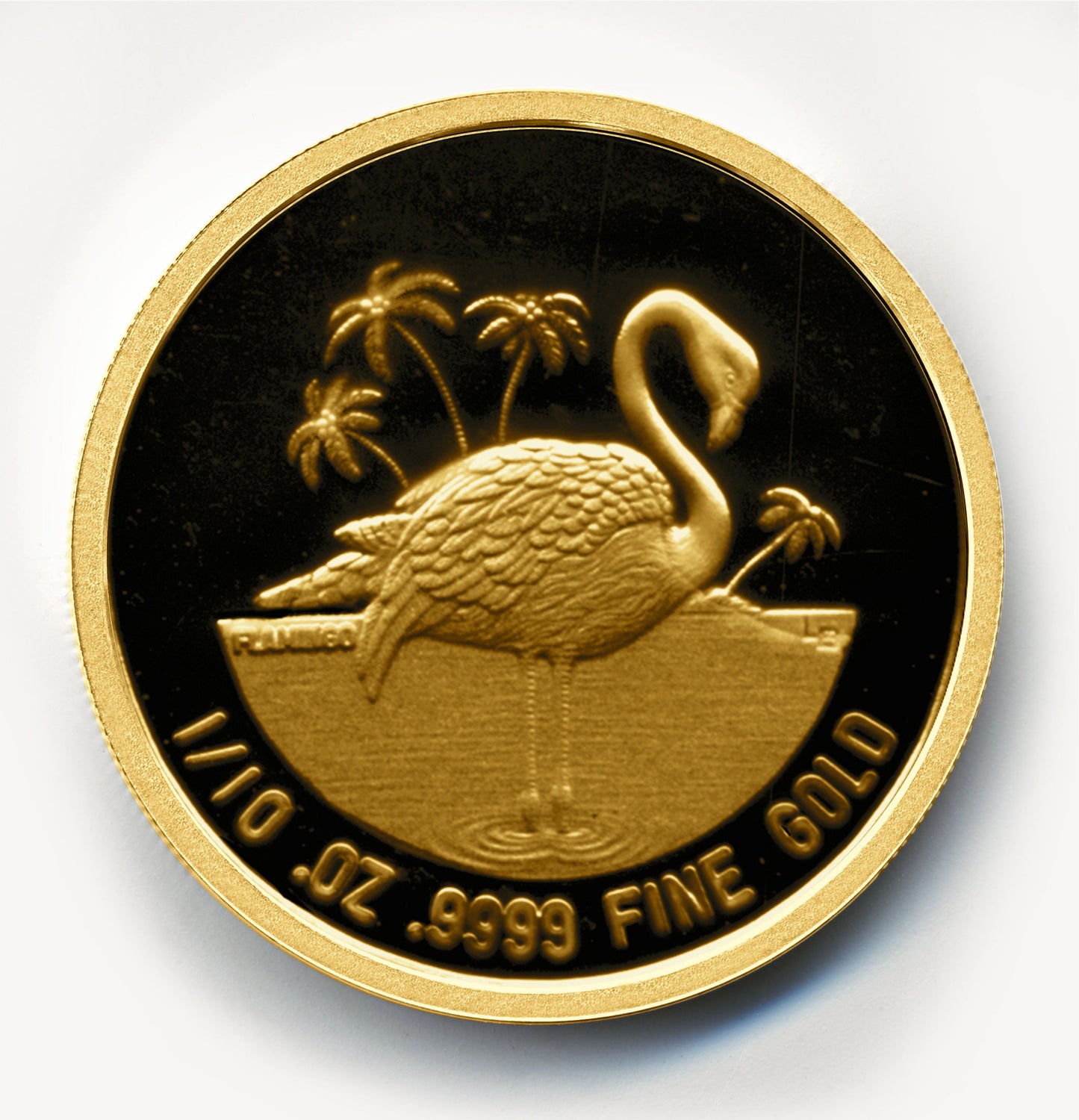 Flamingo Gold Round