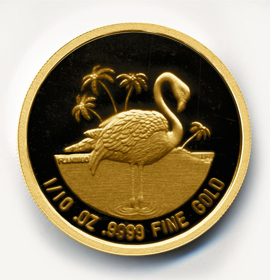 Flamingo Gold Round