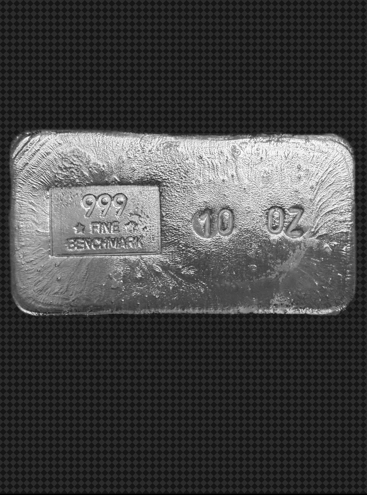 10 oz Poured Silver Bar