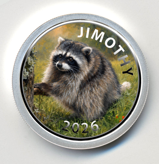 Jimothy Colorized Silver Round