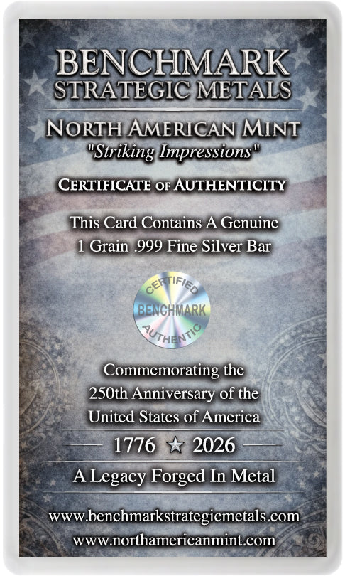 1 Grain .999 Fine Silver Bar