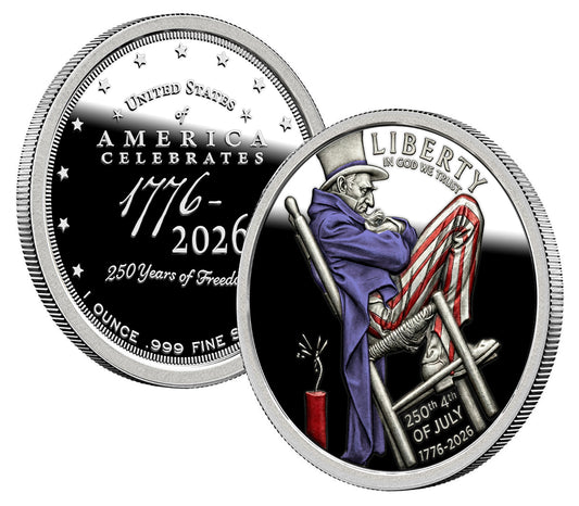 Uncle Sam USA 250 (Colorized Silver Round)